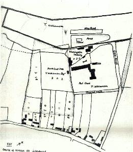 The area of Workhouse Field in 1760 [R1-42]